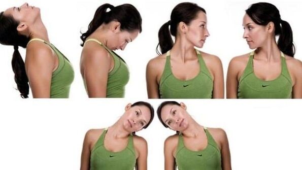 Gymnastique du cou pour l'ostéochondrose